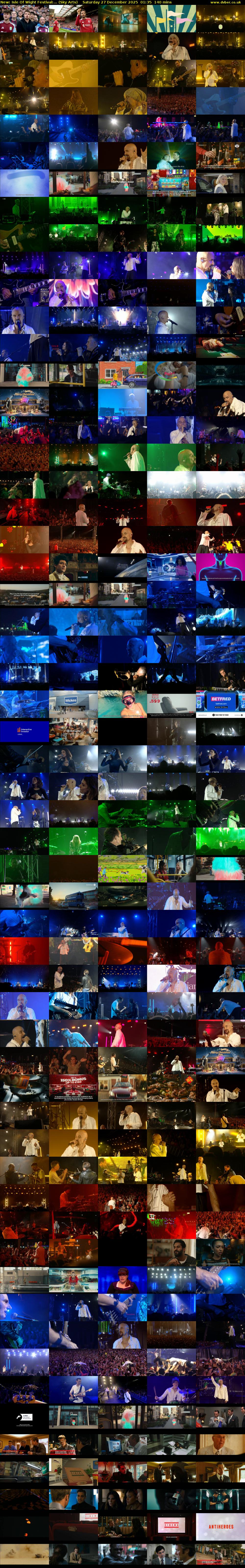 Isle Of Wight Festival:... (Sky Arts) Saturday 27 December 2025 01:35 - 03:55