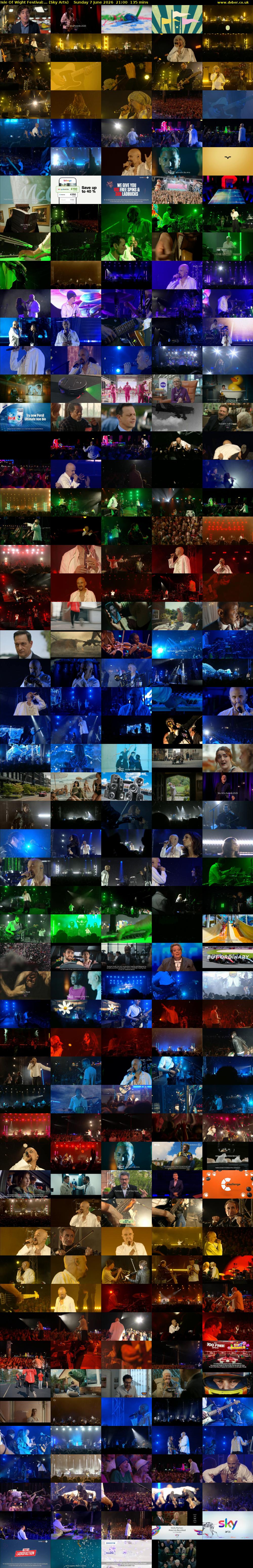 Isle Of Wight Festival:... (Sky Arts) Sunday 7 June 2026 21:00 - 23:15