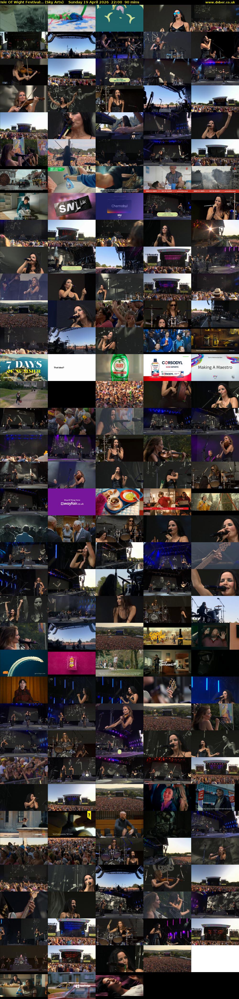 Isle Of Wight Festival:.. (Sky Arts) Sunday 19 April 2026 22:00 - 23:30