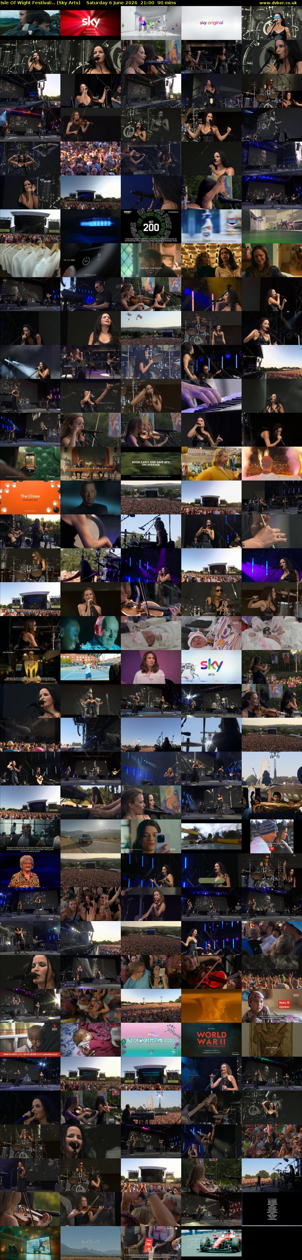 Isle Of Wight Festival:.. (Sky Arts) Saturday 6 June 2026 21:00 - 22:30