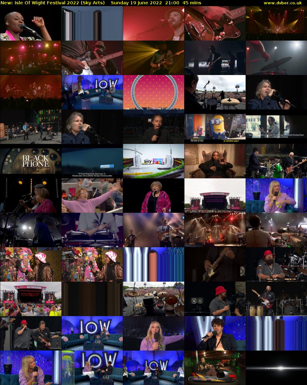 Isle Of Wight Festival 2022 (Sky Arts) Sunday 19 June 2022 21:00 - 21:45
