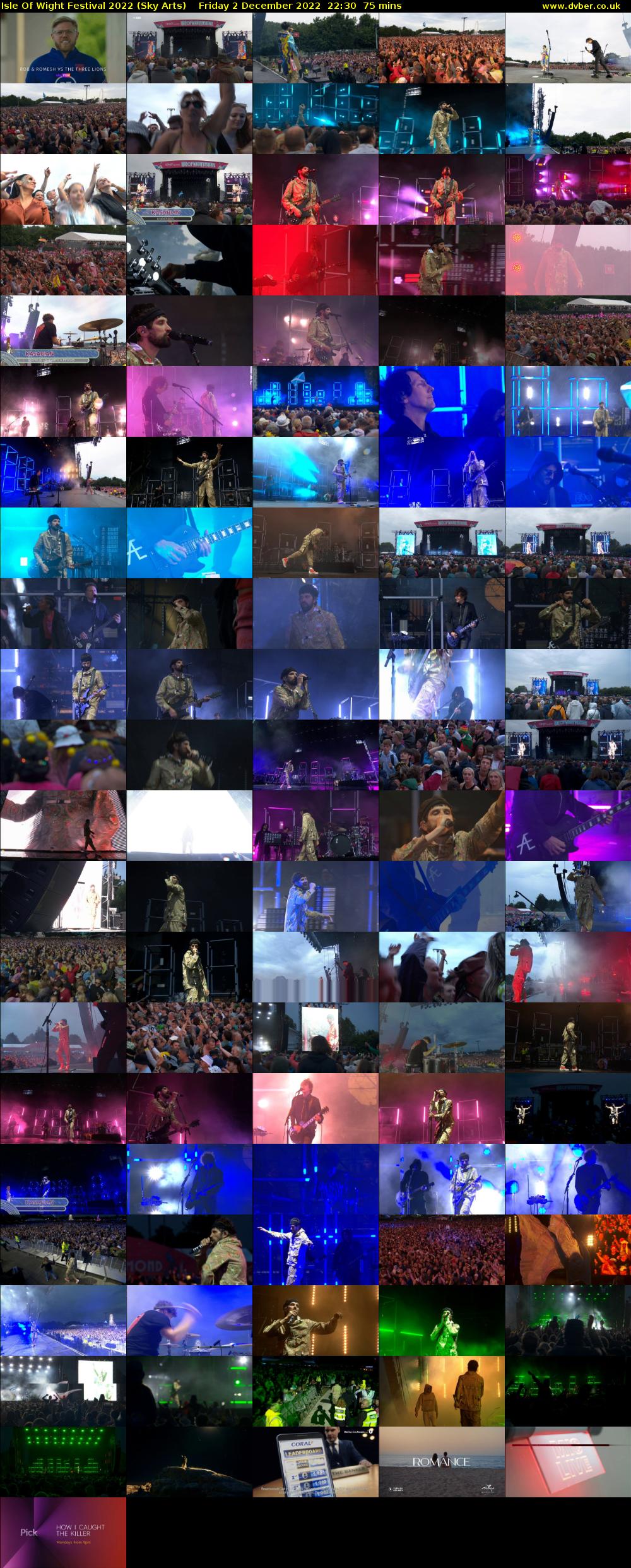 Isle Of Wight Festival 2022 (Sky Arts) Friday 2 December 2022 22:30 - 23:45