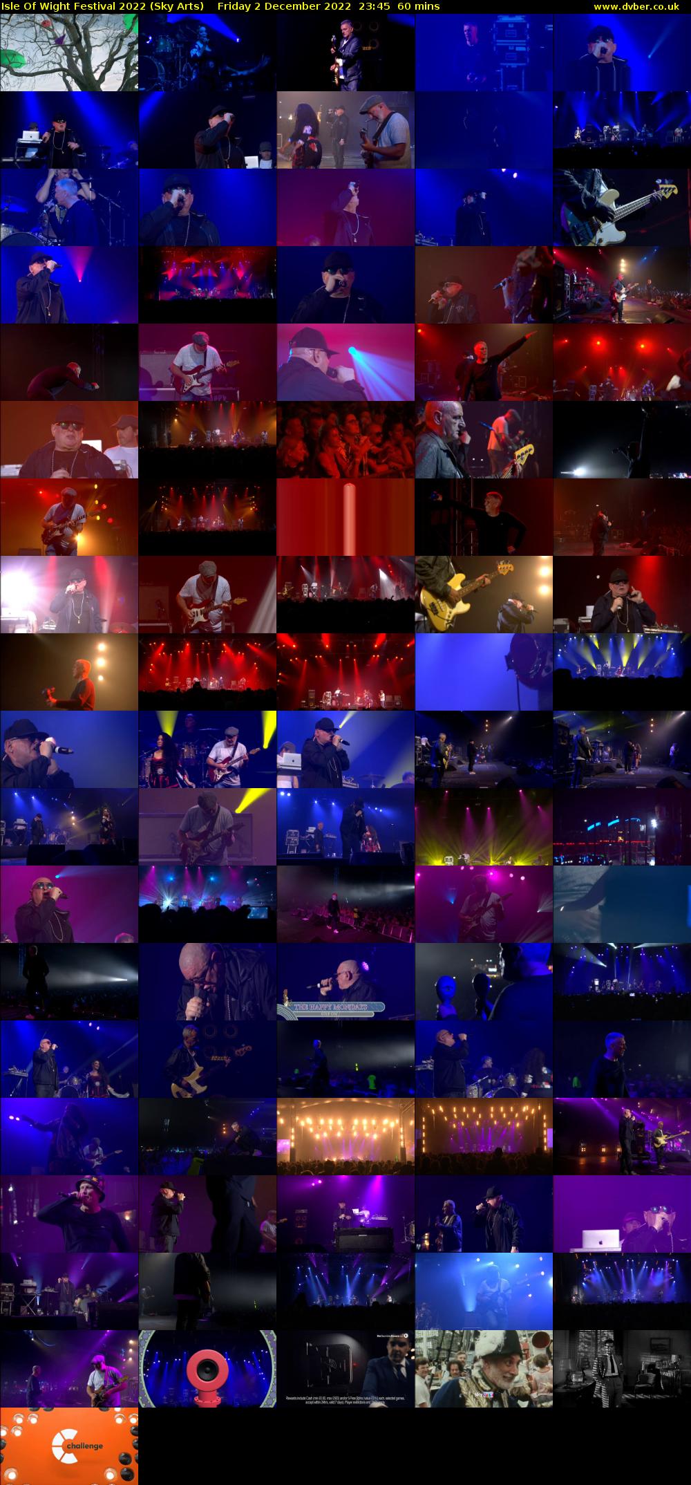 Isle Of Wight Festival 2022 (Sky Arts) Friday 2 December 2022 23:45 - 00:45