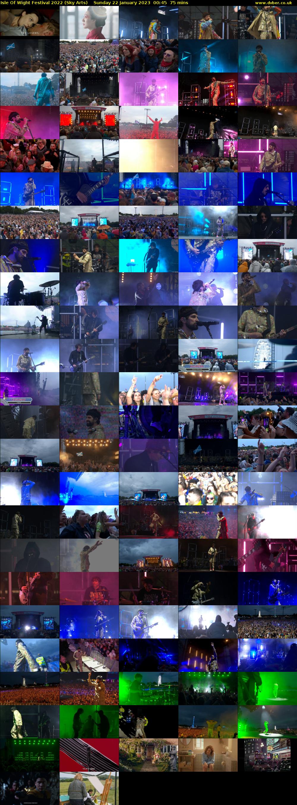 Isle Of Wight Festival 2022 (Sky Arts) Sunday 22 January 2023 00:45 - 02:00