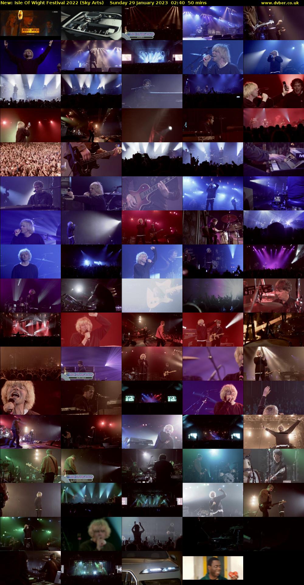 Isle Of Wight Festival 2022 (Sky Arts) Sunday 29 January 2023 02:40 - 03:30