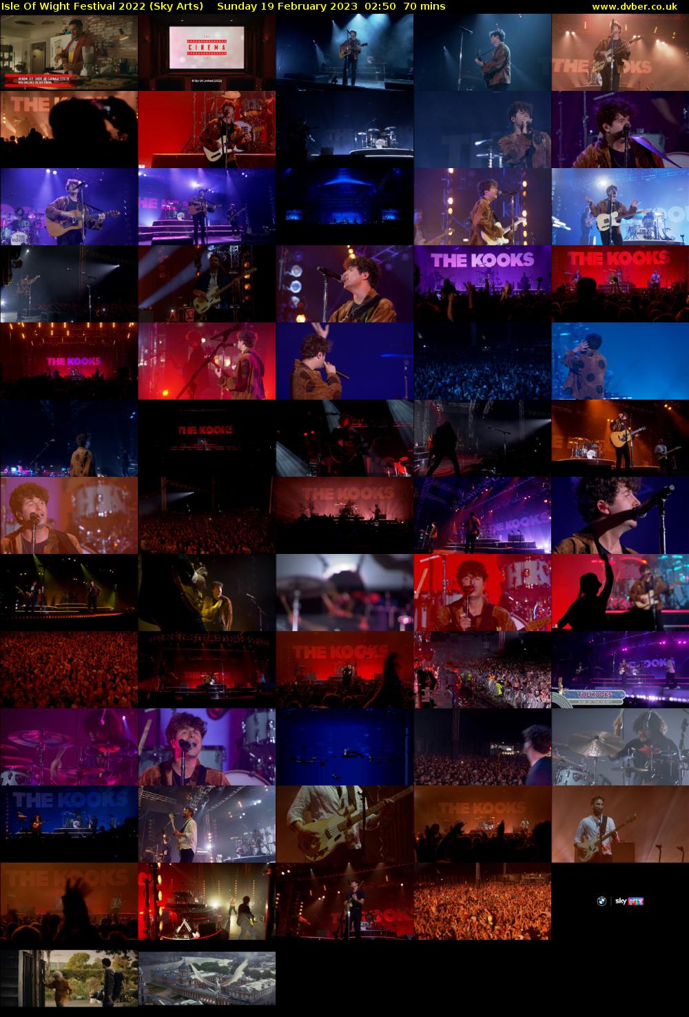 Isle Of Wight Festival 2022 (Sky Arts) Sunday 19 February 2023 02:50 - 04:00