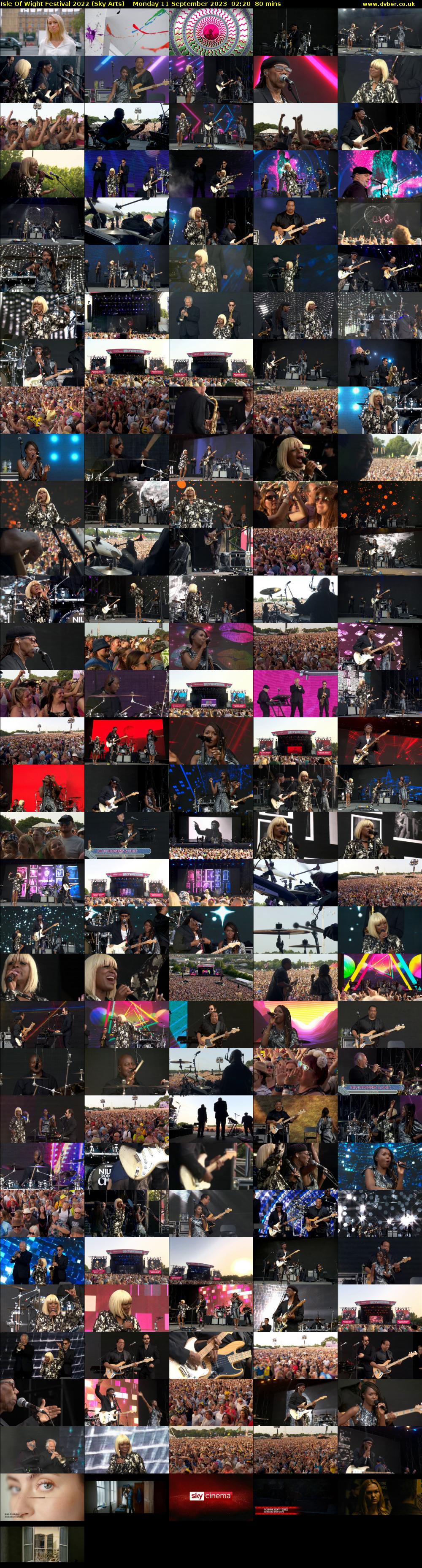 Isle Of Wight Festival 2022 (Sky Arts) Monday 11 September 2023 02:20 - 03:40