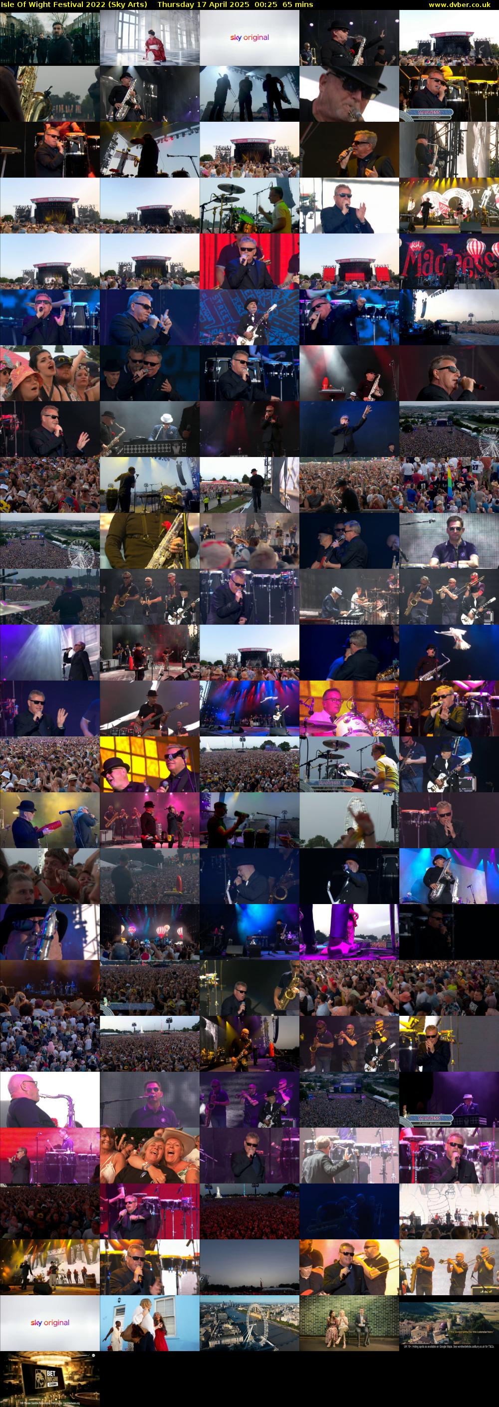 Isle Of Wight Festival 2022 (Sky Arts) Thursday 17 April 2025 00:25 - 01:30