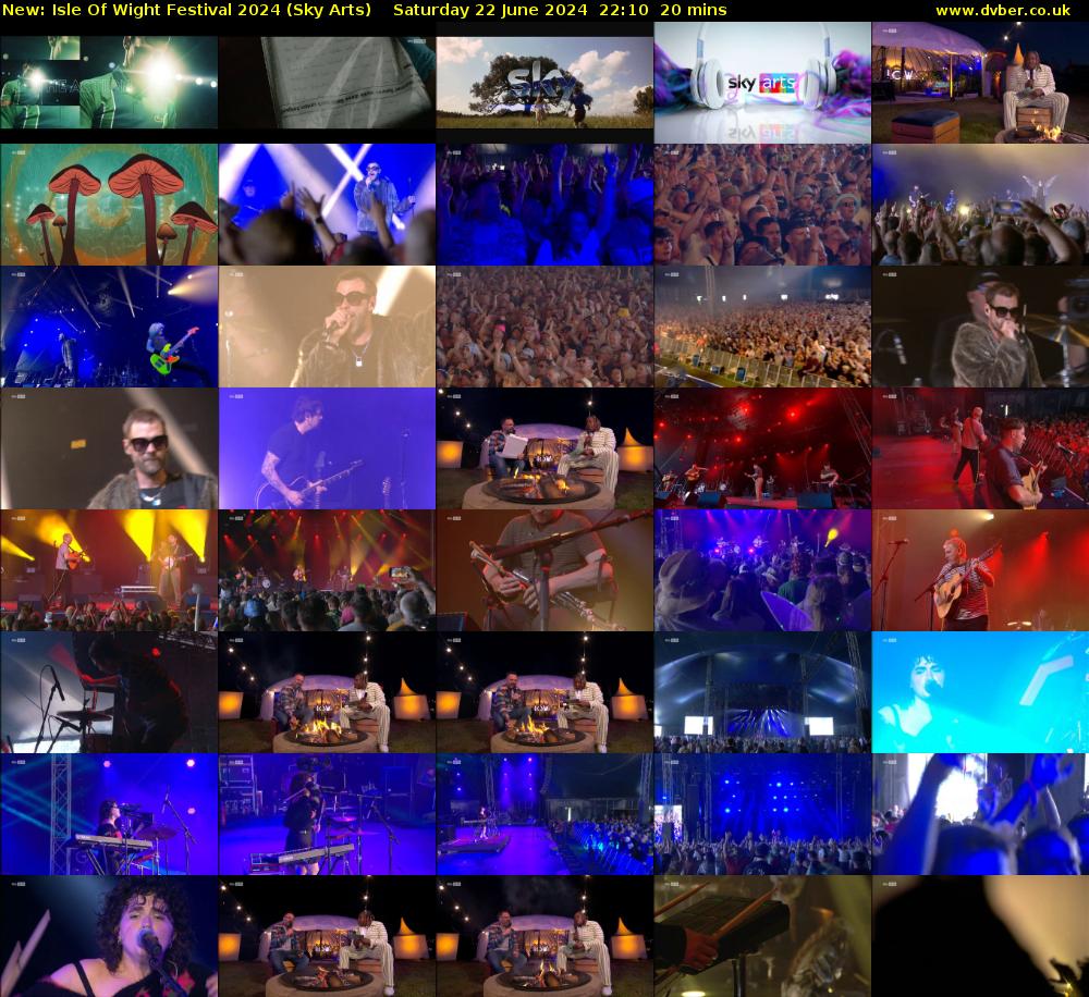 Isle Of Wight Festival 2024 (Sky Arts) Saturday 22 June 2024 22:10 - 22:30