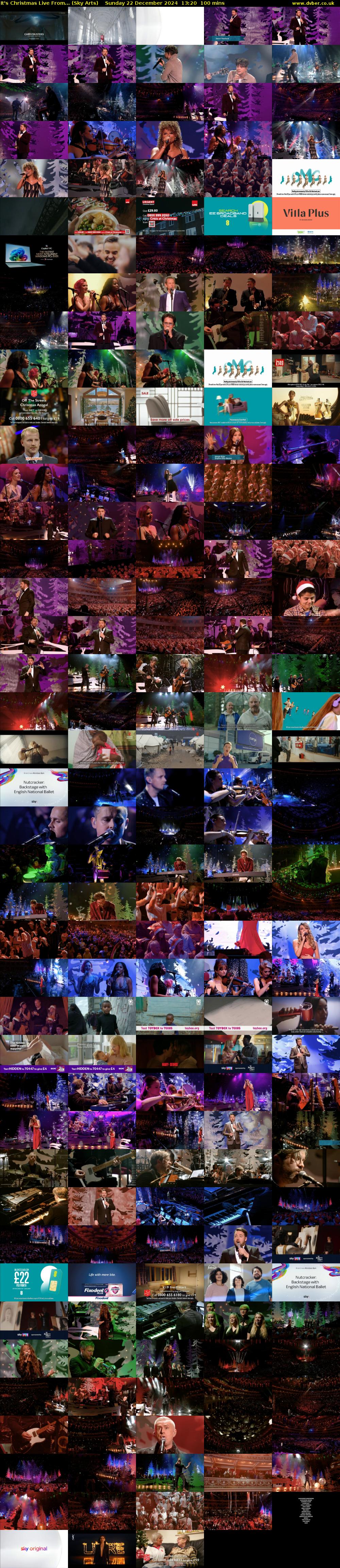 It's Christmas Live From... (Sky Arts) Sunday 22 December 2024 13:20 - 15:00