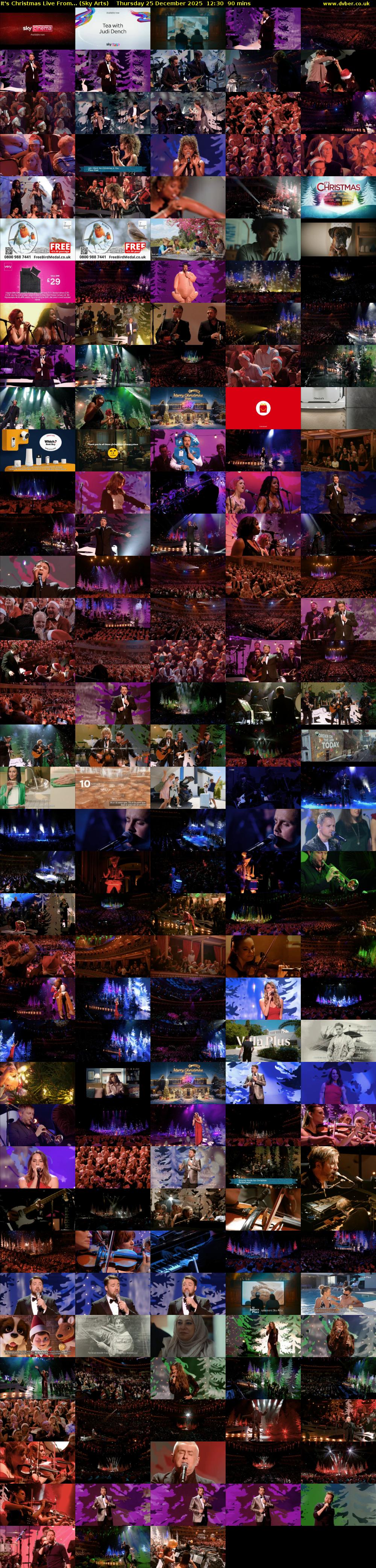 It's Christmas Live From... (Sky Arts) Thursday 25 December 2025 12:30 - 14:00