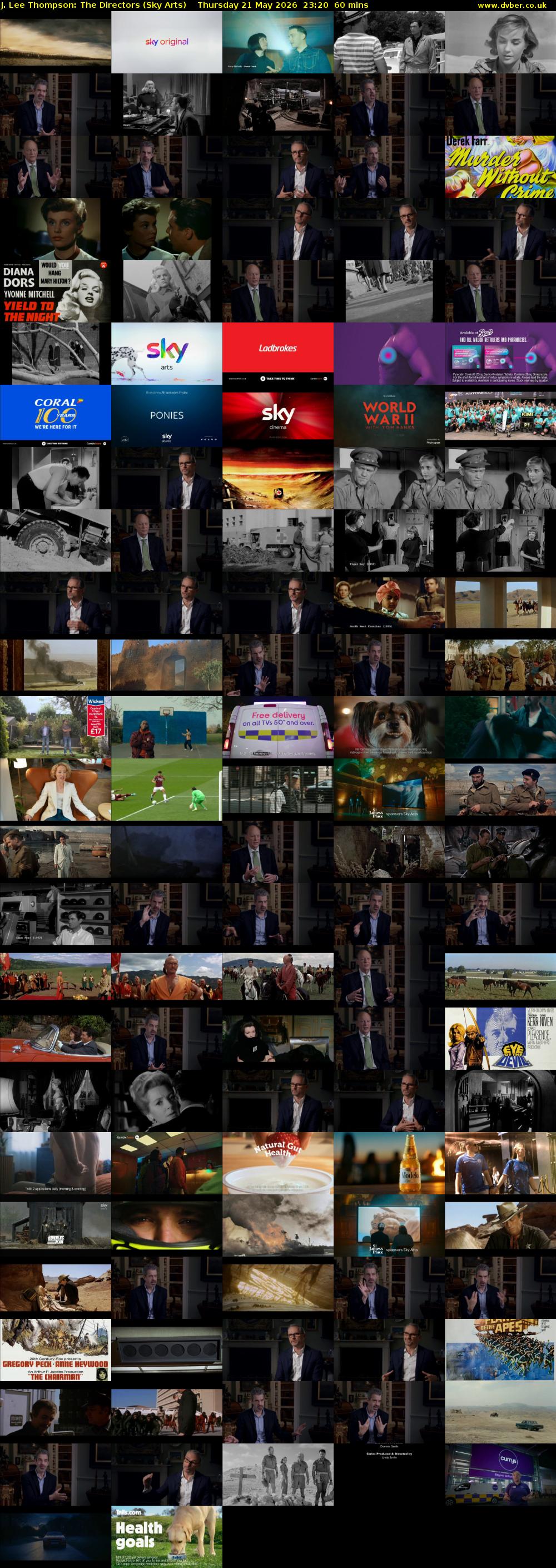 J. Lee Thompson: The Directors (Sky Arts) Thursday 21 May 2026 23:20 - 00:20
