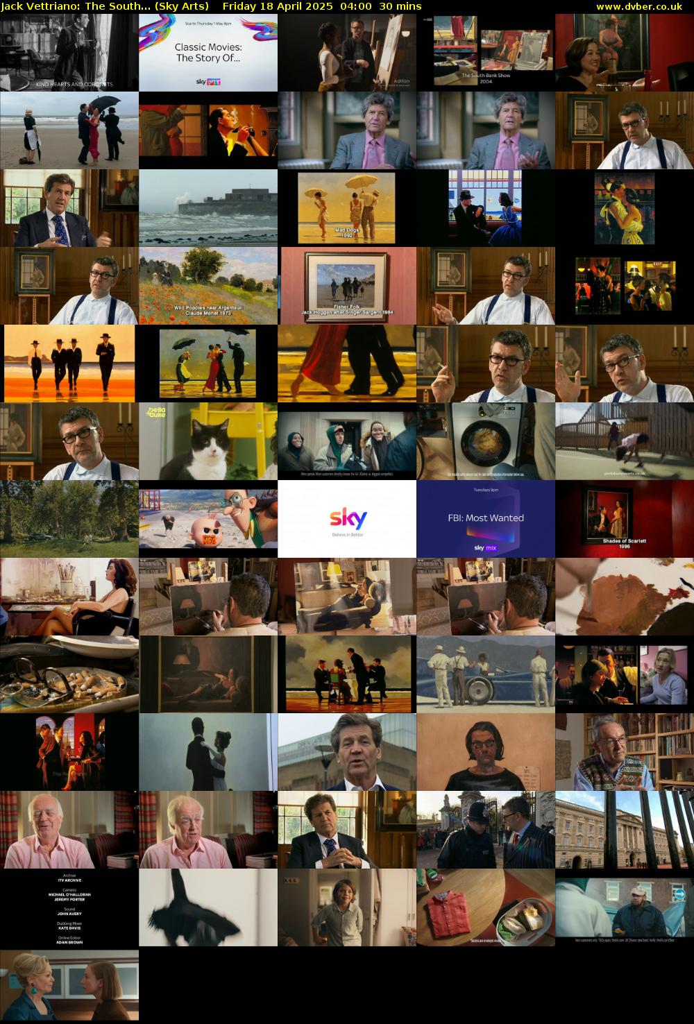 Jack Vettriano: The South... (Sky Arts) Friday 18 April 2025 04:00 - 04:30