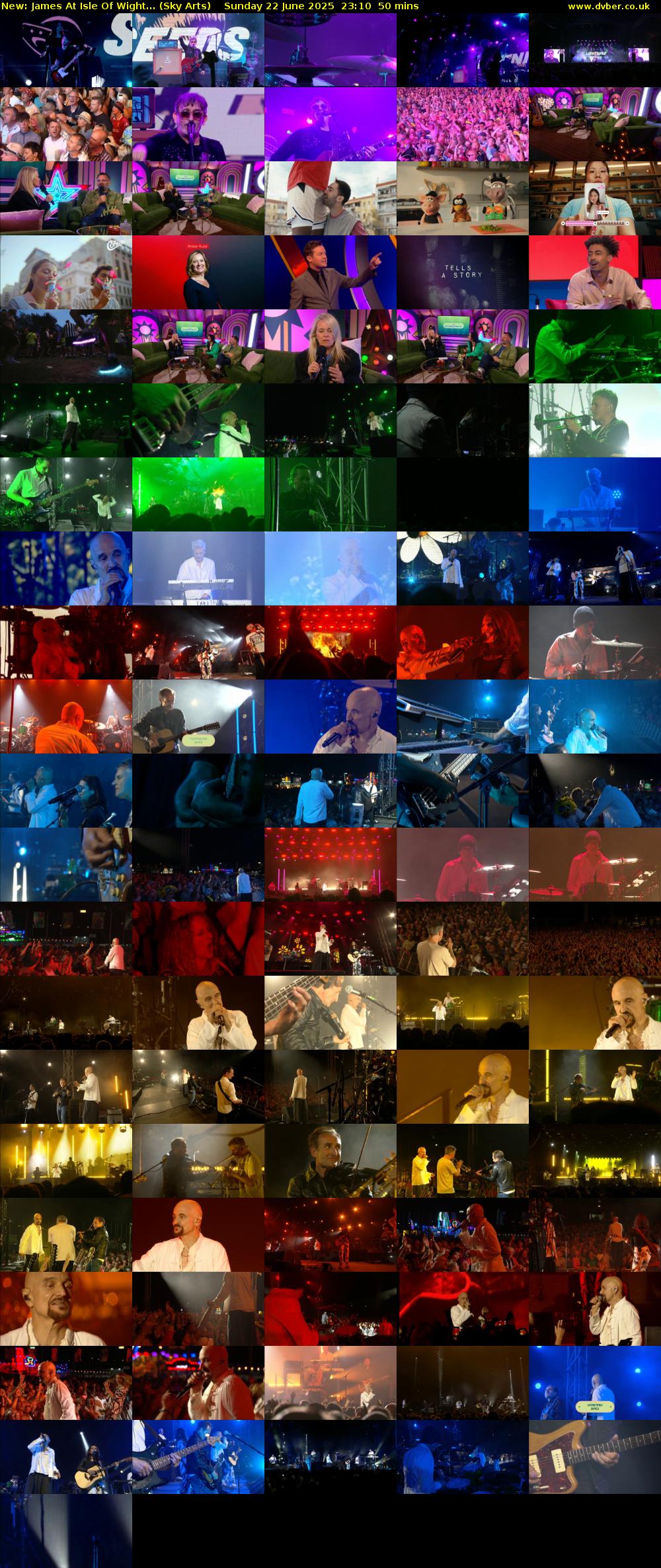 James At Isle Of Wight... (Sky Arts) Sunday 22 June 2025 23:10 - 00:00