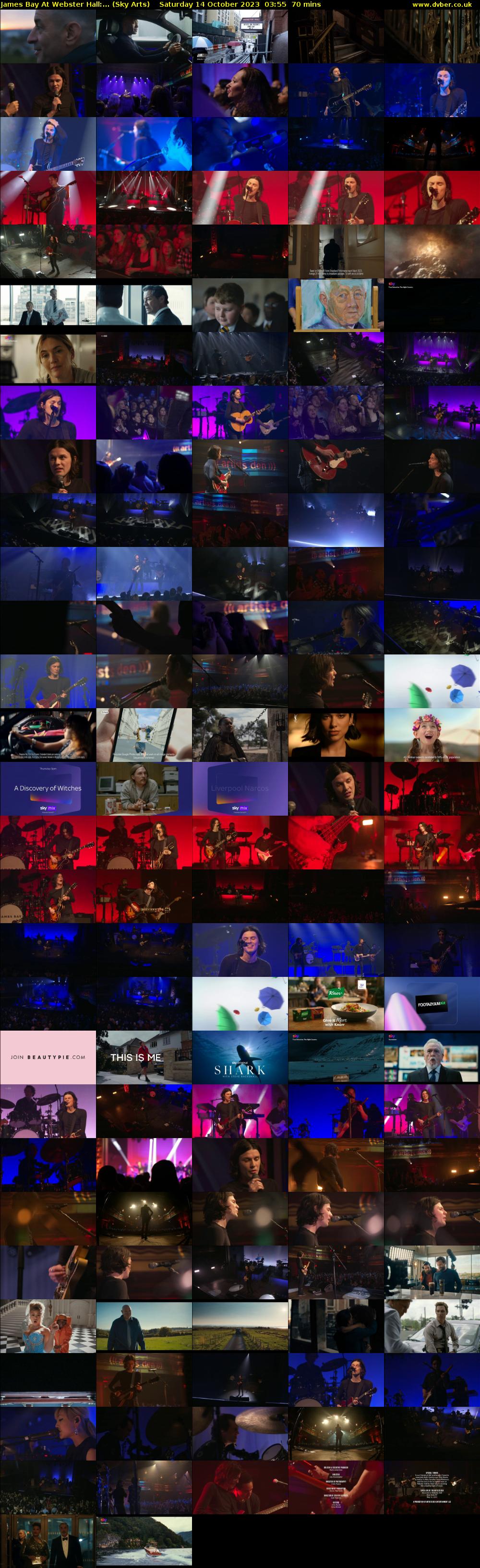 James Bay At Webster Hall:... (Sky Arts) Saturday 14 October 2023 03:55 - 05:05