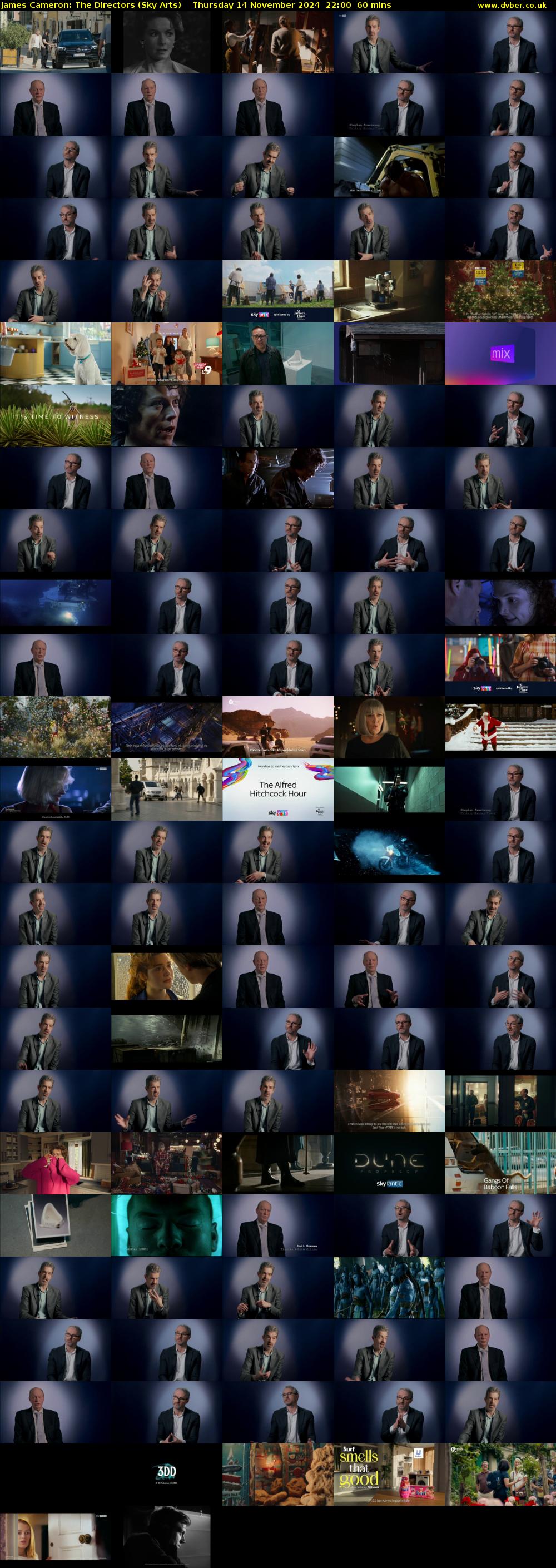 James Cameron: The Directors (Sky Arts) Thursday 14 November 2024 22:00 - 23:00