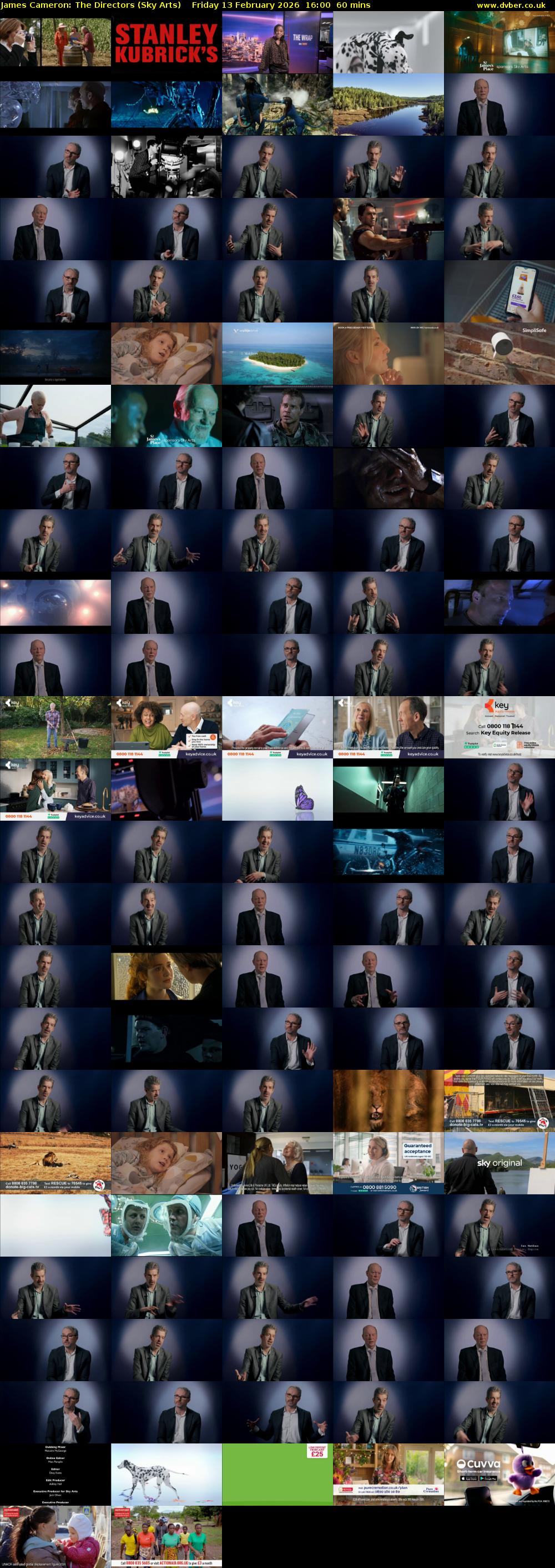 James Cameron: The Directors (Sky Arts) Friday 13 February 2026 16:00 - 17:00