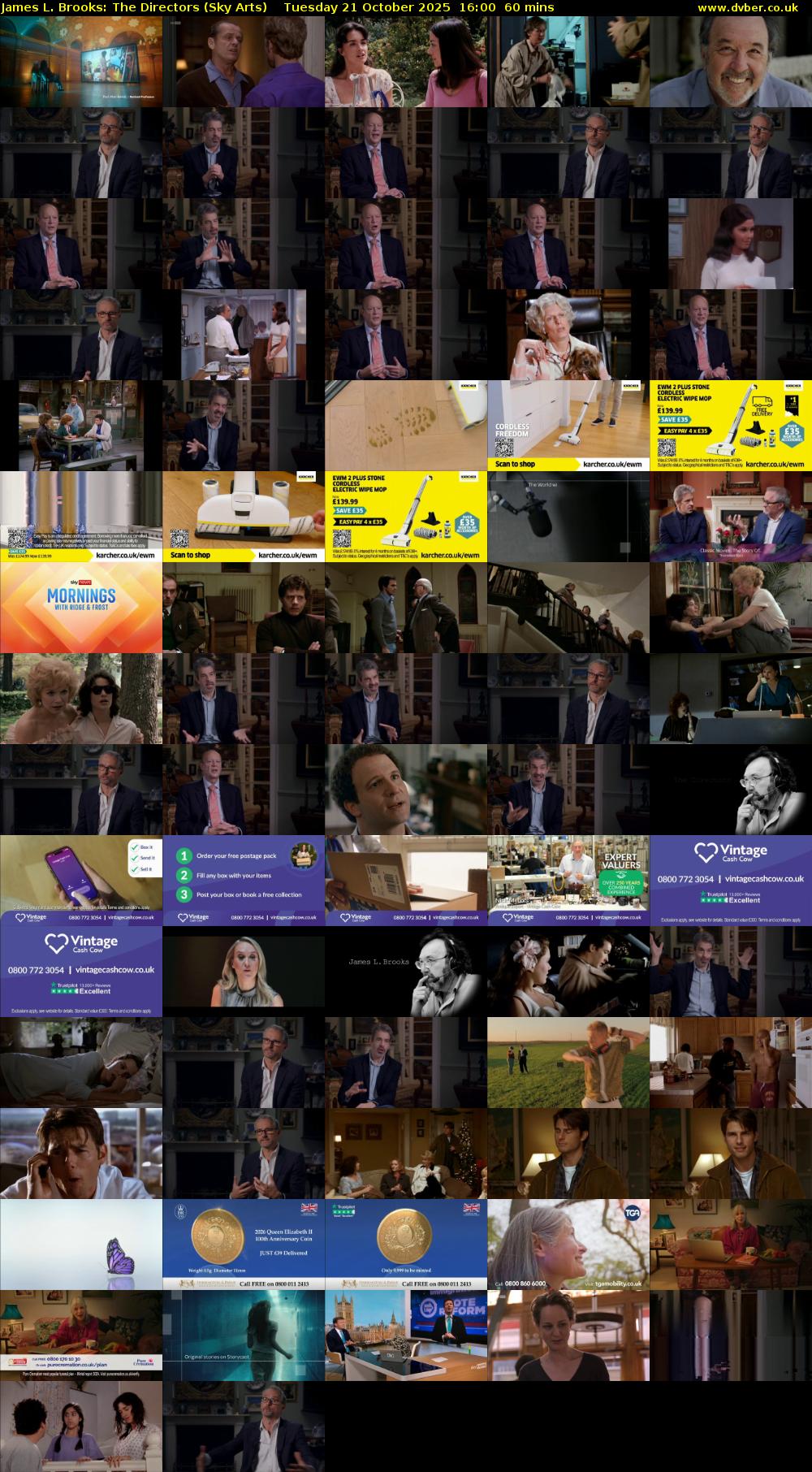 James L. Brooks: The Directors (Sky Arts) Tuesday 21 October 2025 16:00 - 17:00