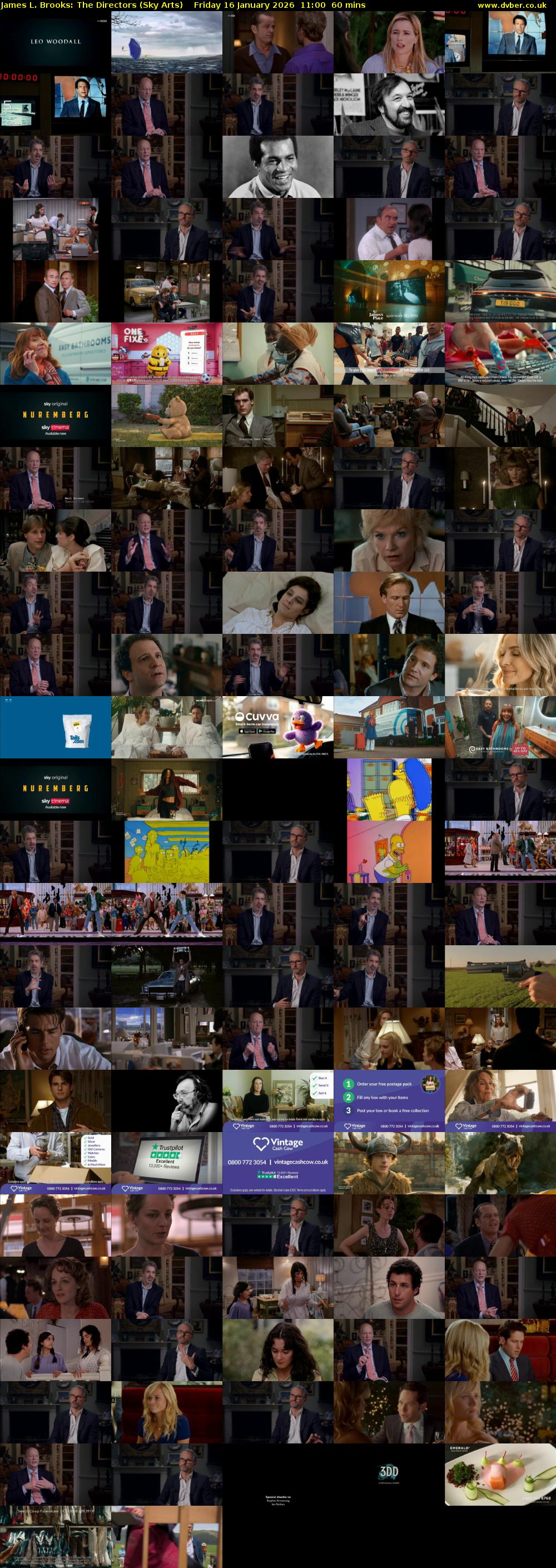 James L. Brooks: The Directors (Sky Arts) Friday 16 January 2026 11:00 - 12:00