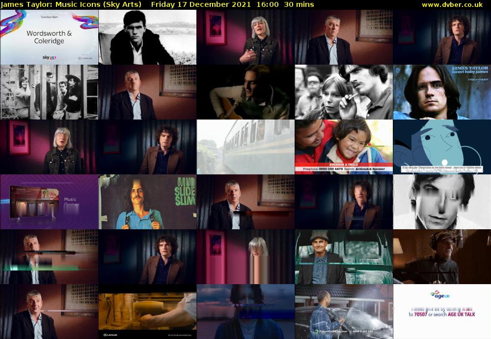 James Taylor: Music Icons (Sky Arts) Friday 17 December 2021 16:00 - 16:30
