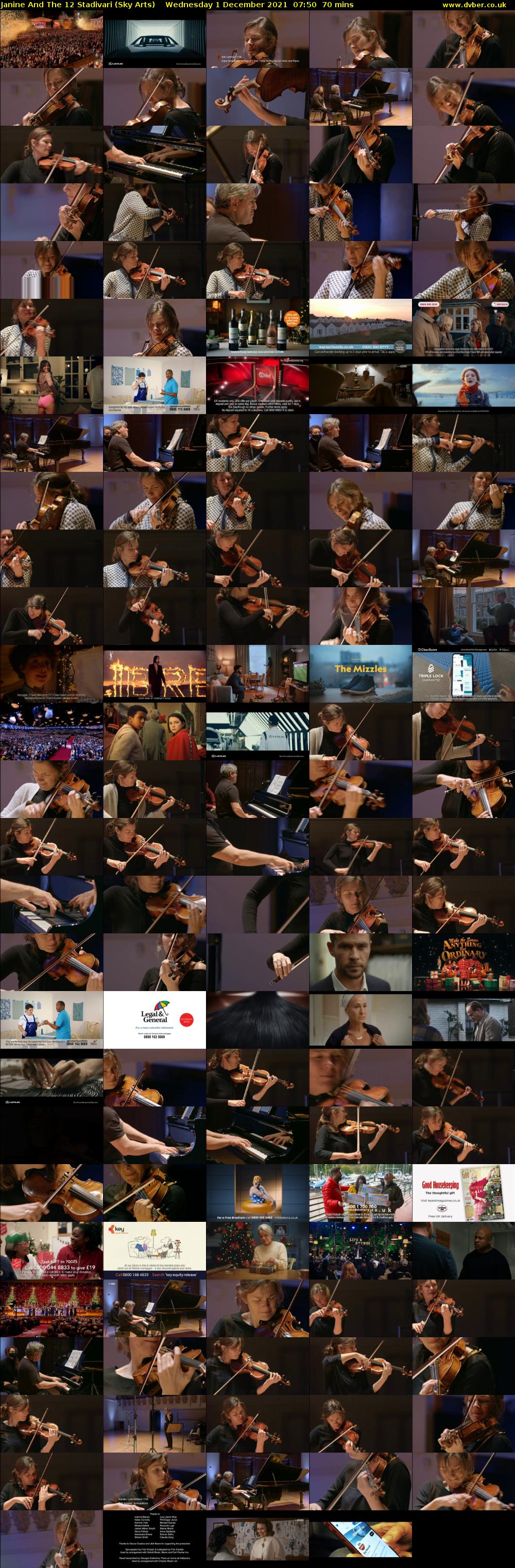 Janine And The 12 Stadivari (Sky Arts) Wednesday 1 December 2021 07:50 - 09:00