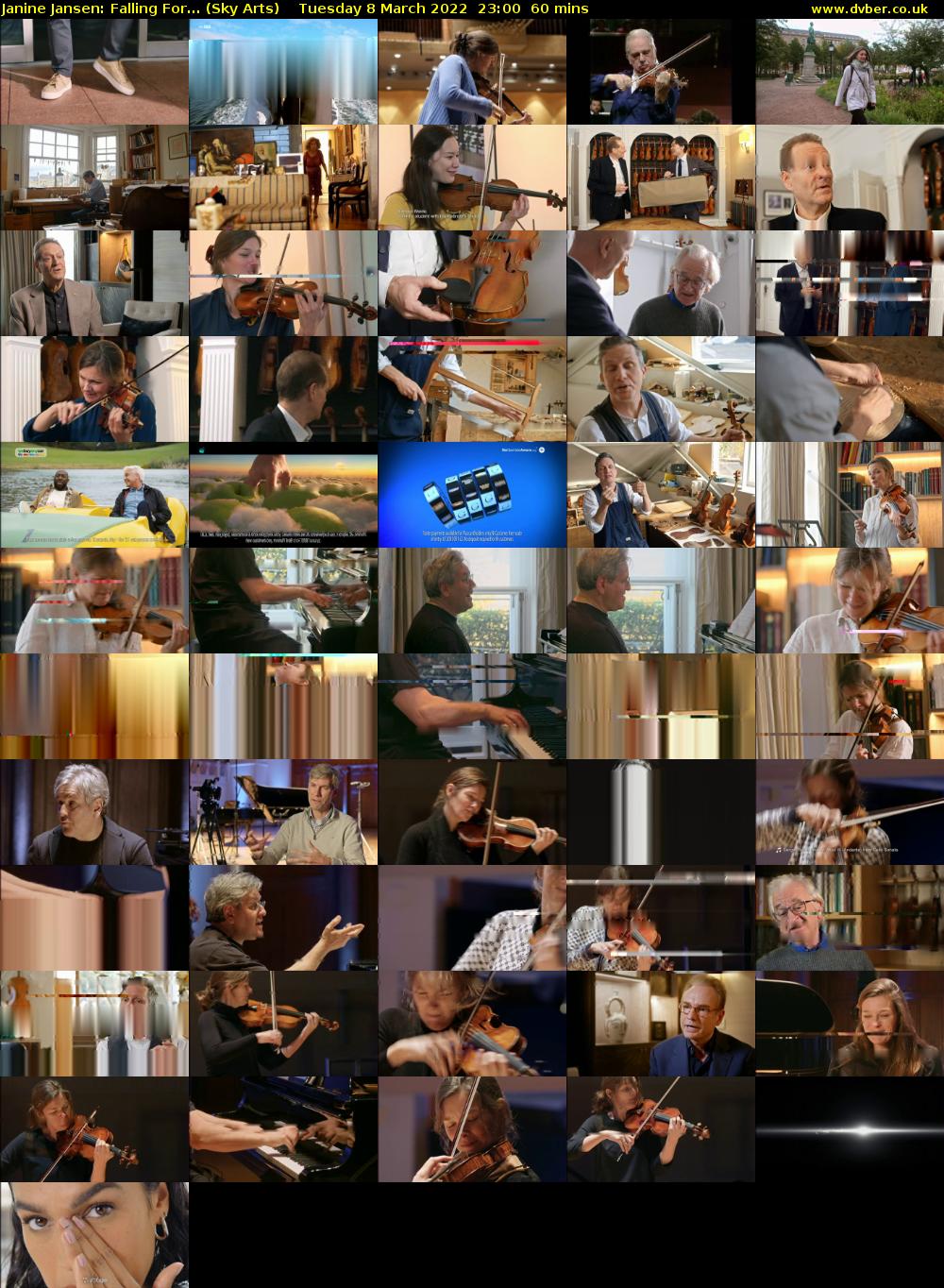 Janine Jansen: Falling For... (Sky Arts) Tuesday 8 March 2022 23:00 - 00:00