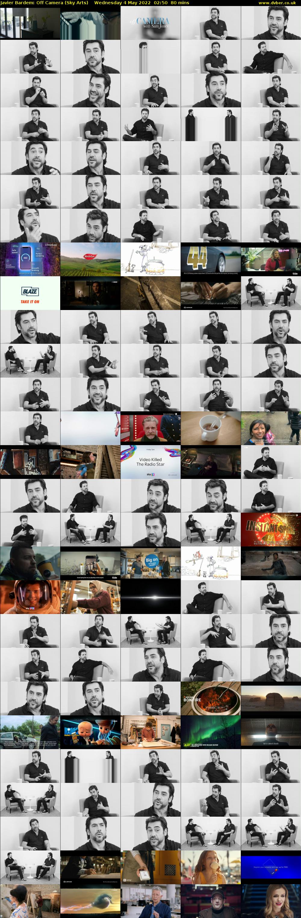 Javier Bardem: Off Camera (Sky Arts) Wednesday 4 May 2022 02:50 - 04:10