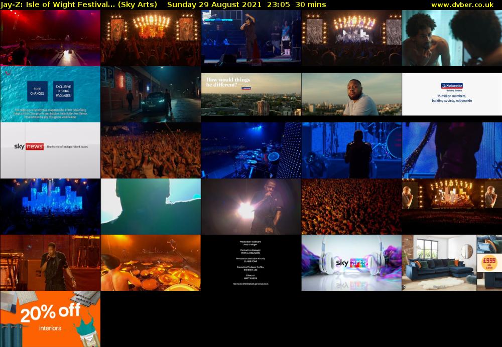 Jay-Z: Isle of Wight Festival... (Sky Arts) Monday 30 August 2021 00:05 - 00:35