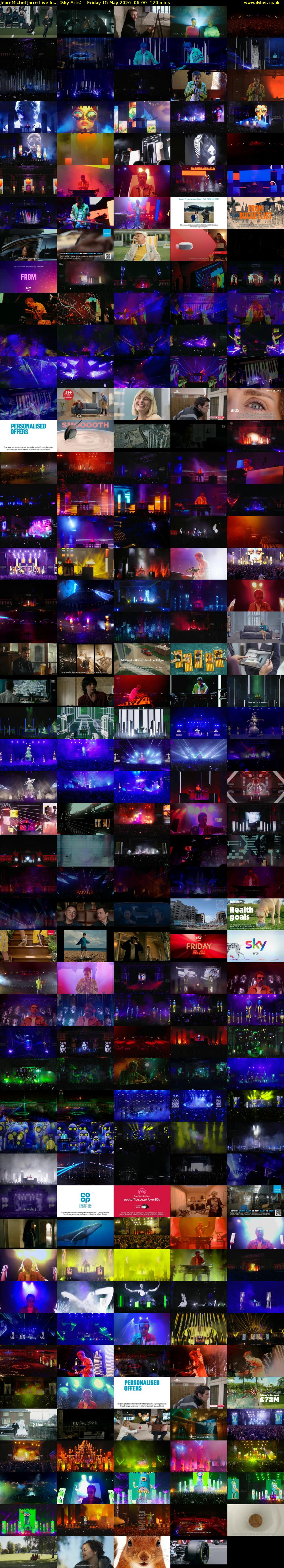 Jean-Michel Jarre Live In... (Sky Arts) Friday 15 May 2026 06:00 - 08:00