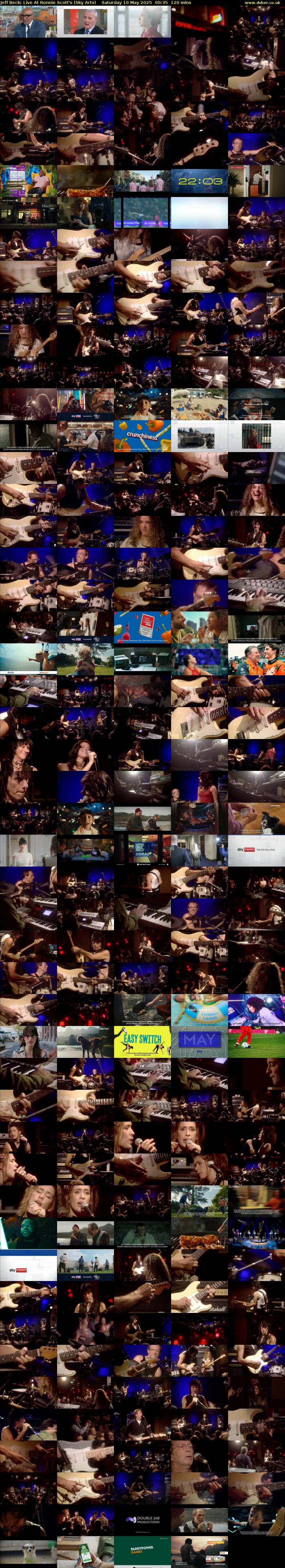 Jeff Beck: Live At Ronnie Scott's (Sky Arts) Saturday 10 May 2025 00:35 - 02:35