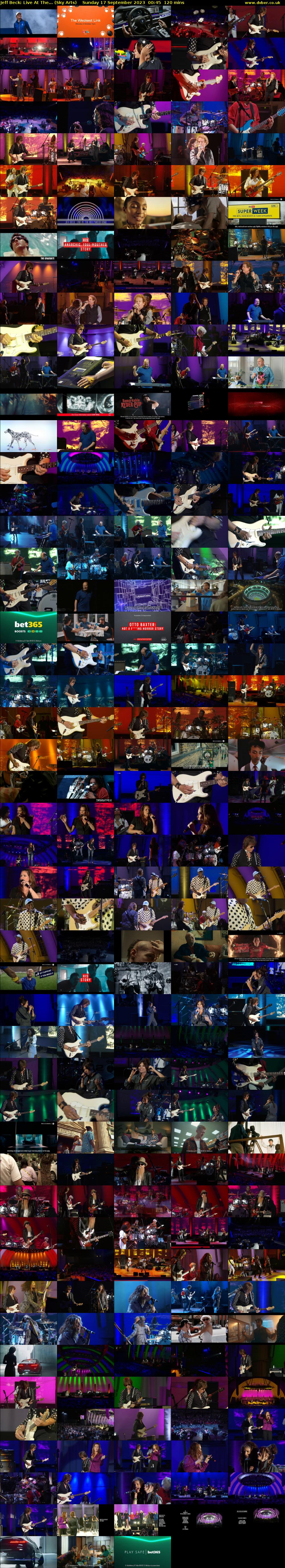 Jeff Beck: Live At The... (Sky Arts) Sunday 17 September 2023 00:45 - 02:45