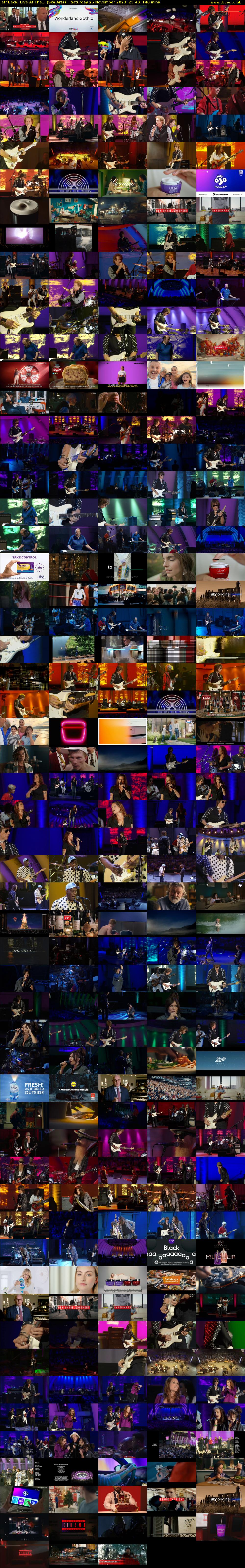 Jeff Beck: Live At The... (Sky Arts) Saturday 25 November 2023 23:40 - 02:00