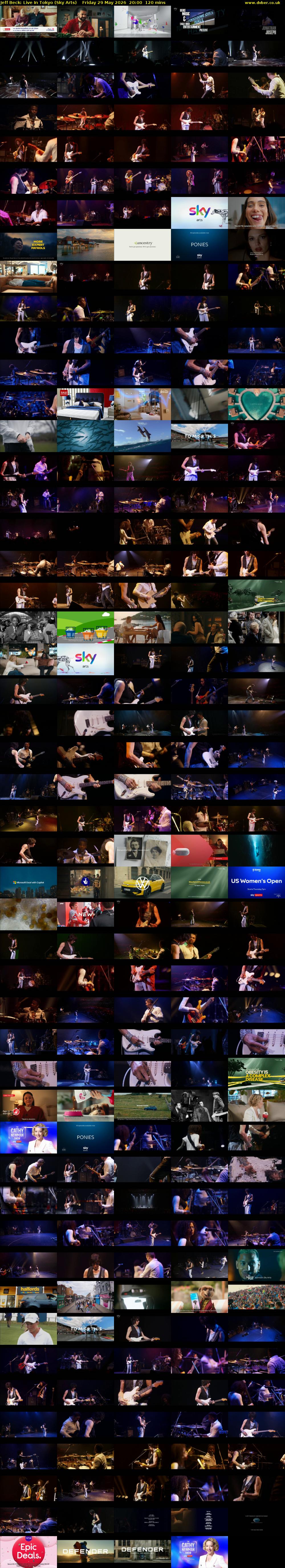Jeff Beck: Live In Tokyo (Sky Arts) Friday 29 May 2026 20:00 - 22:00