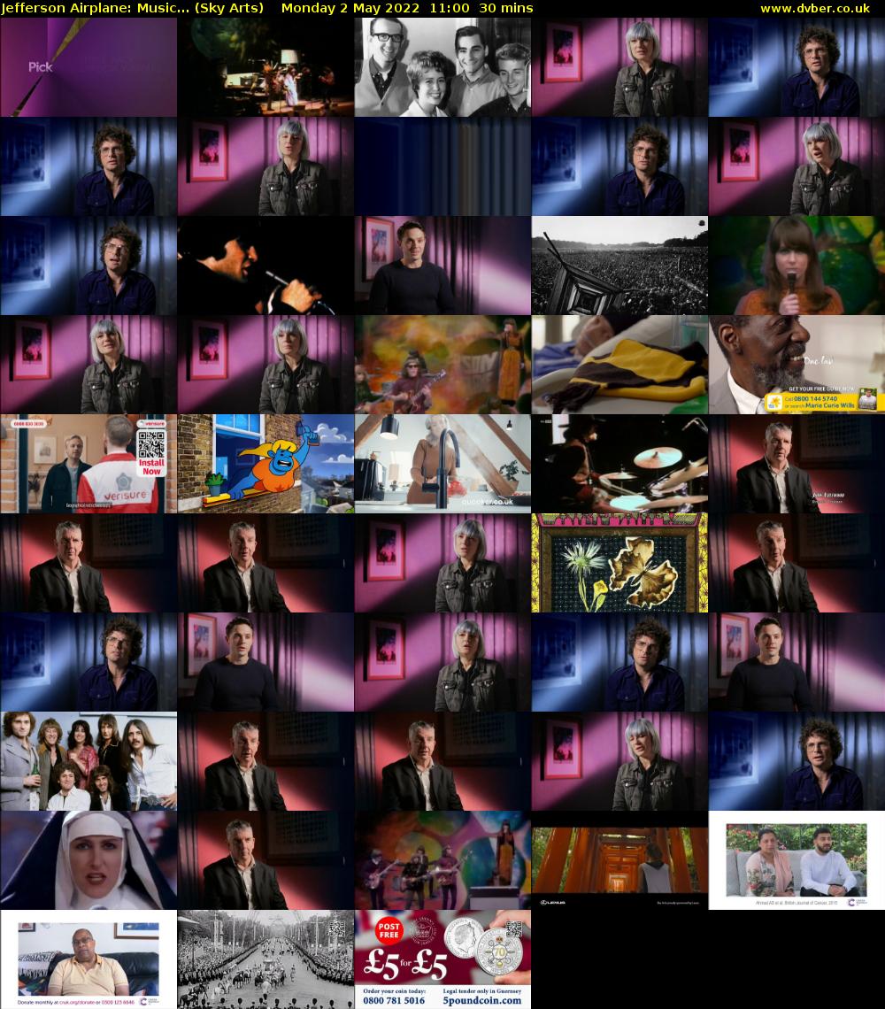 Jefferson Airplane: Music... (Sky Arts) Monday 2 May 2022 11:00 - 11:30