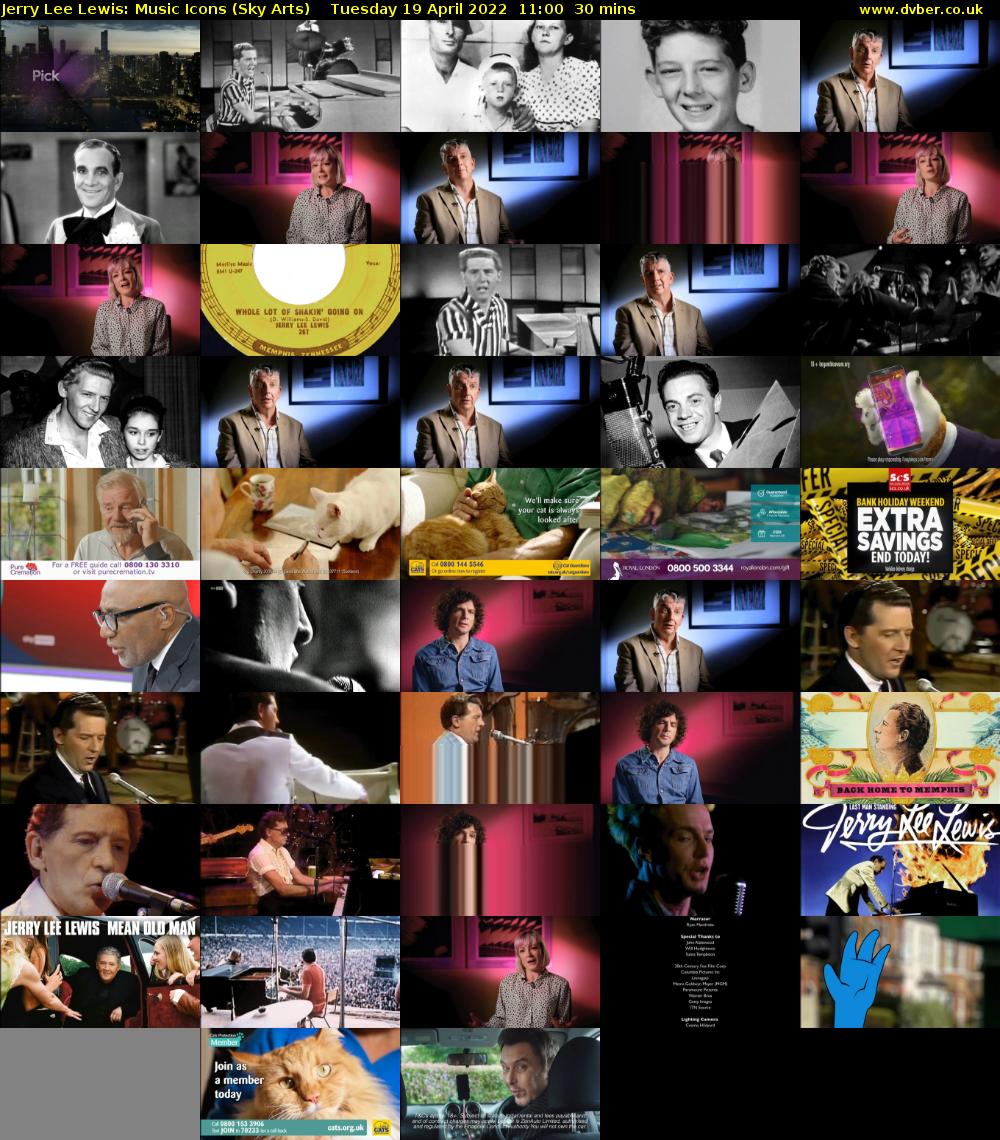 Jerry Lee Lewis: Music Icons (Sky Arts) Tuesday 19 April 2022 11:00 - 11:30