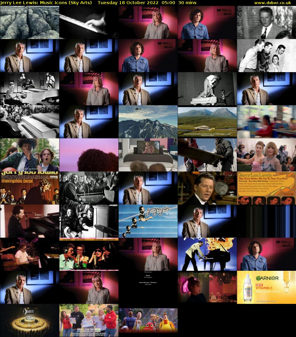 Jerry Lee Lewis: Music Icons (Sky Arts) Tuesday 18 October 2022 05:00 - 05:30
