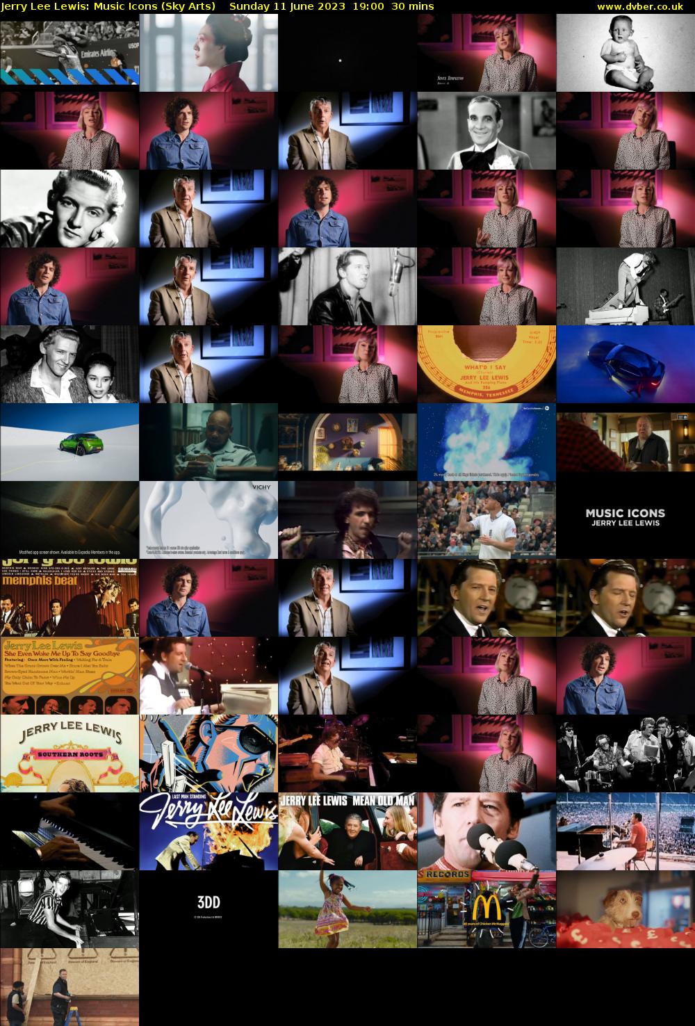 Jerry Lee Lewis: Music Icons (Sky Arts) Sunday 11 June 2023 19:00 - 19:30