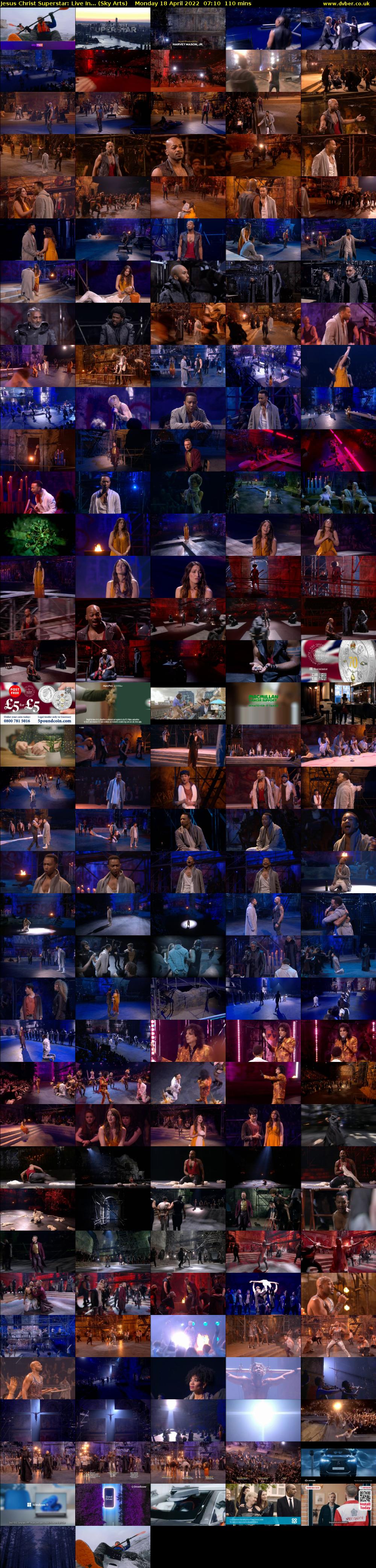 Jesus Christ Superstar: Live In... (Sky Arts) Monday 18 April 2022 07:10 - 09:00
