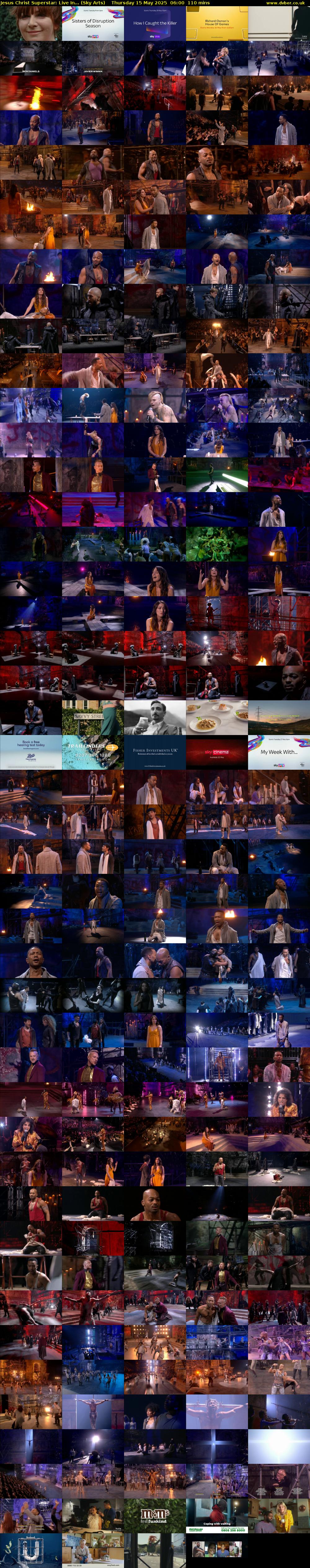 Jesus Christ Superstar: Live In... (Sky Arts) Thursday 15 May 2025 06:00 - 07:50