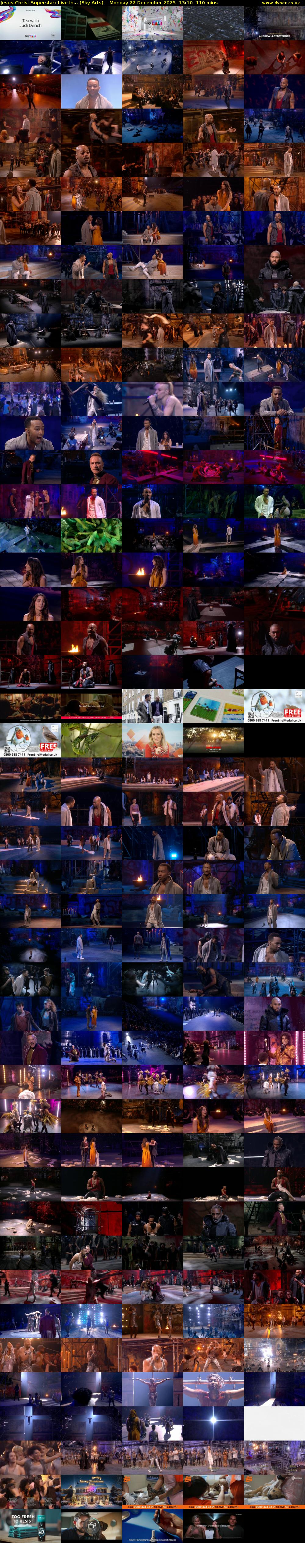 Jesus Christ Superstar: Live In... (Sky Arts) Monday 22 December 2025 13:10 - 15:00