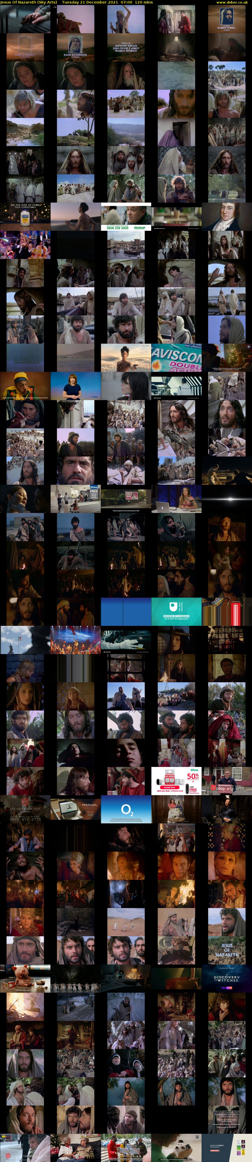 Jesus Of Nazareth (Sky Arts) Tuesday 21 December 2021 07:00 - 09:00