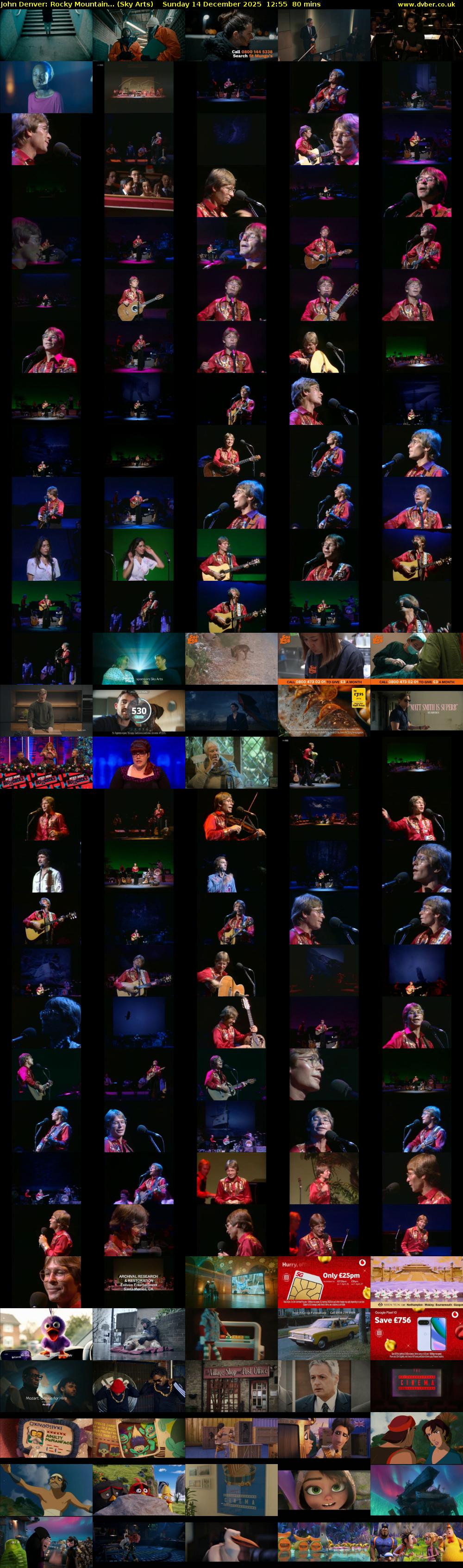 John Denver: Rocky Mountain... (Sky Arts) Sunday 14 December 2025 12:55 - 14:15