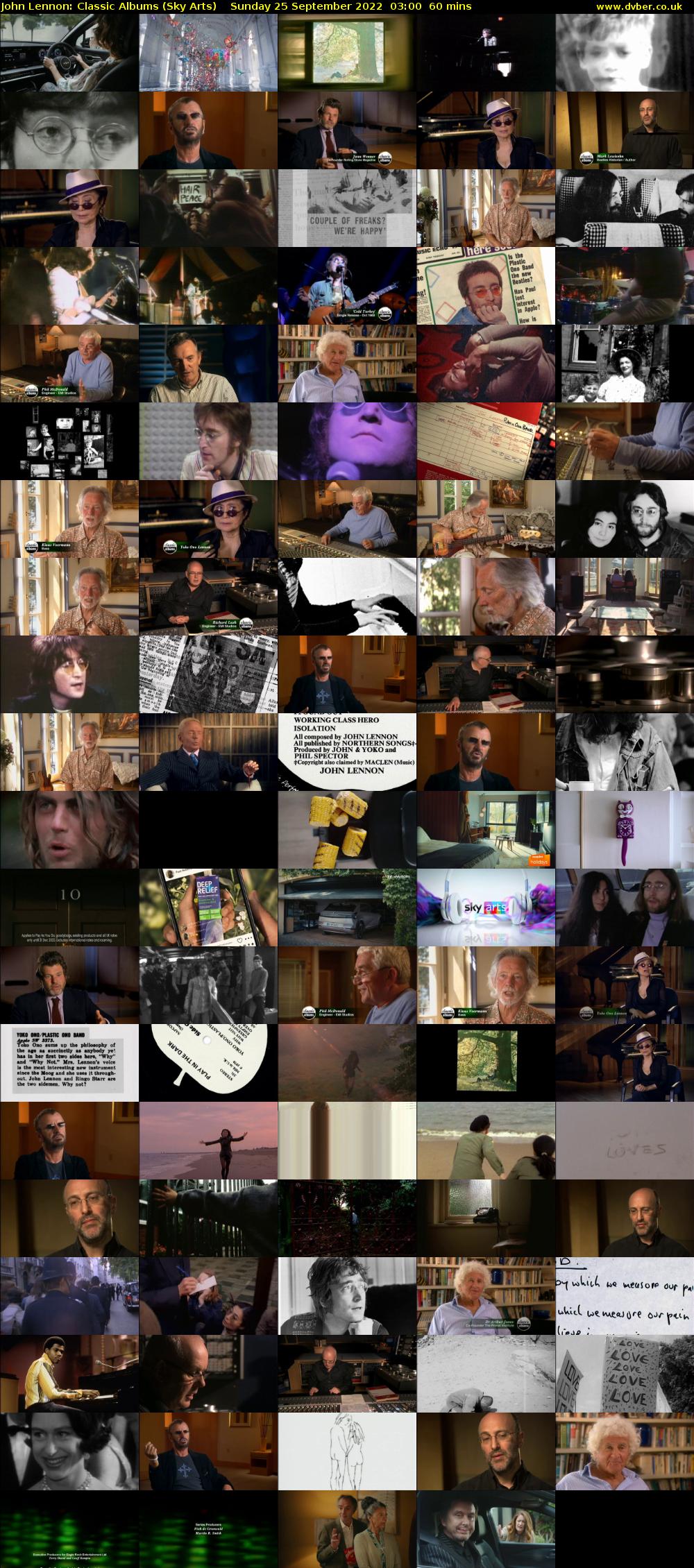 John Lennon: Classic Albums (Sky Arts) Sunday 25 September 2022 03:00 - 04:00