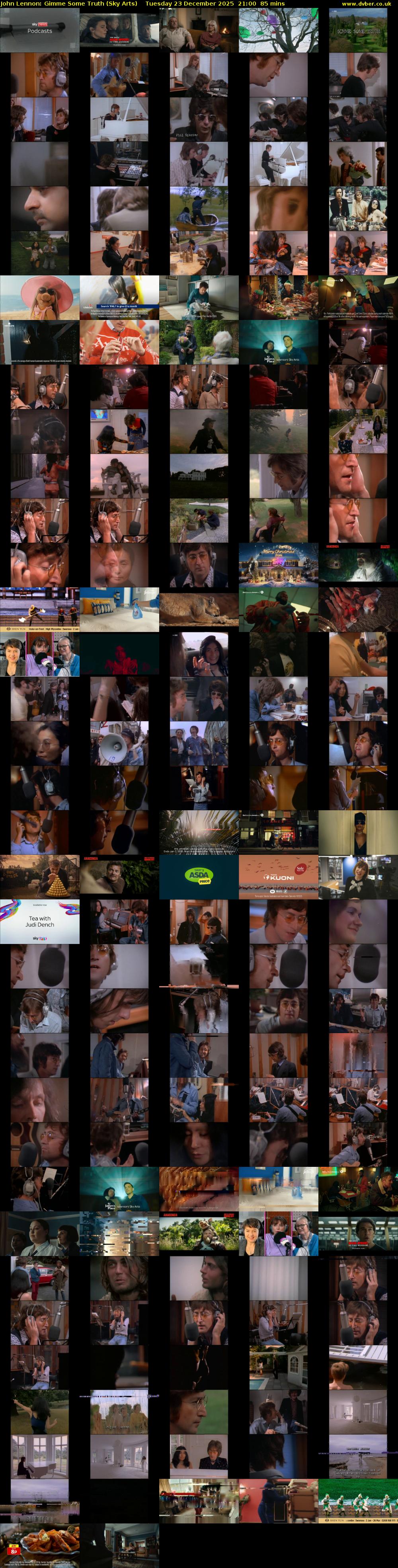 John Lennon: Gimme Some Truth (Sky Arts) Tuesday 23 December 2025 21:00 - 22:25