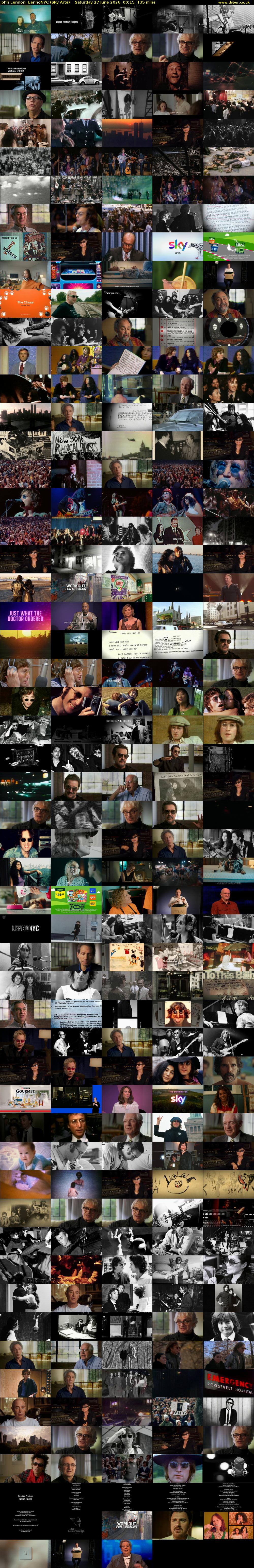 John Lennon: LennoNYC (Sky Arts) Saturday 27 June 2026 00:15 - 02:30