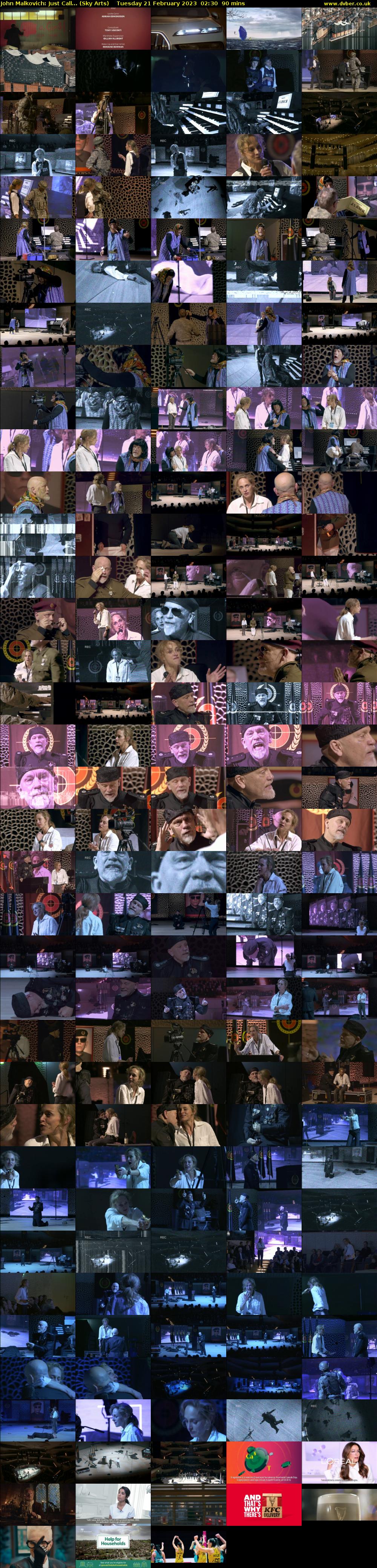John Malkovich: Just Call... (Sky Arts) Tuesday 21 February 2023 02:30 - 04:00