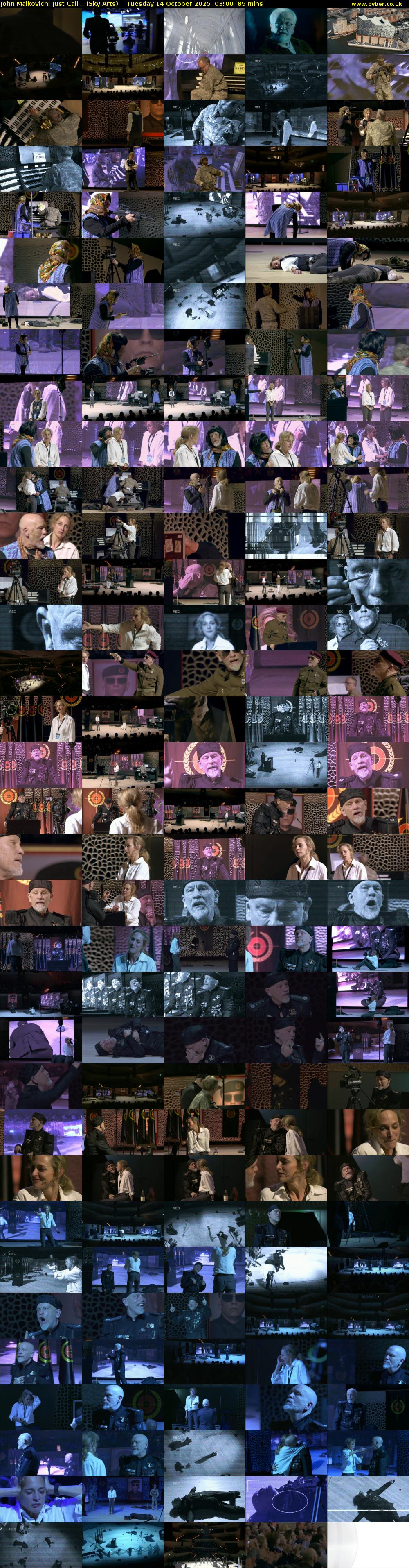 John Malkovich: Just Call... (Sky Arts) Tuesday 14 October 2025 03:00 - 04:25