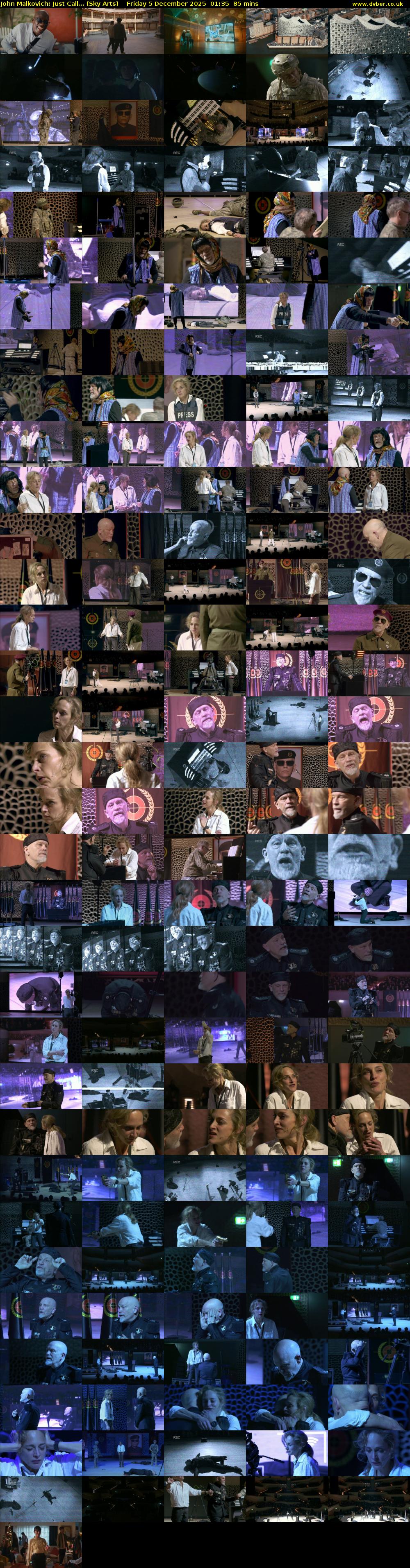 John Malkovich: Just Call... (Sky Arts) Friday 5 December 2025 01:35 - 03:00