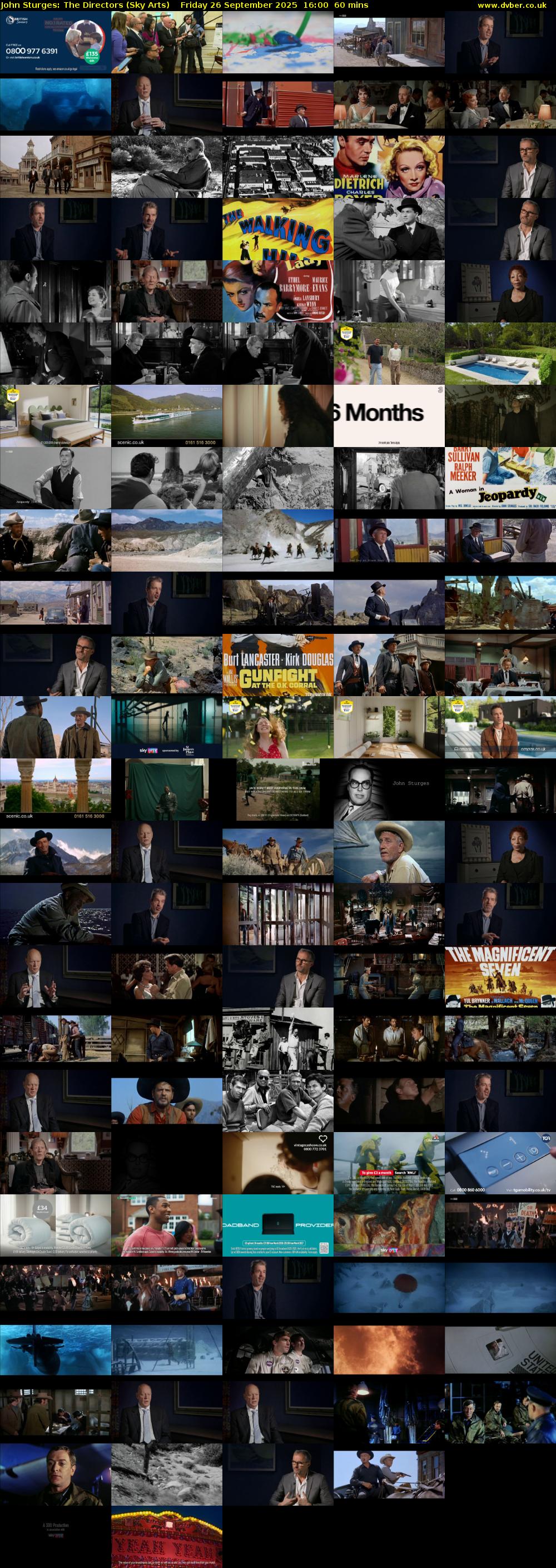 John Sturges: The Directors (Sky Arts) Friday 26 September 2025 16:00 - 17:00