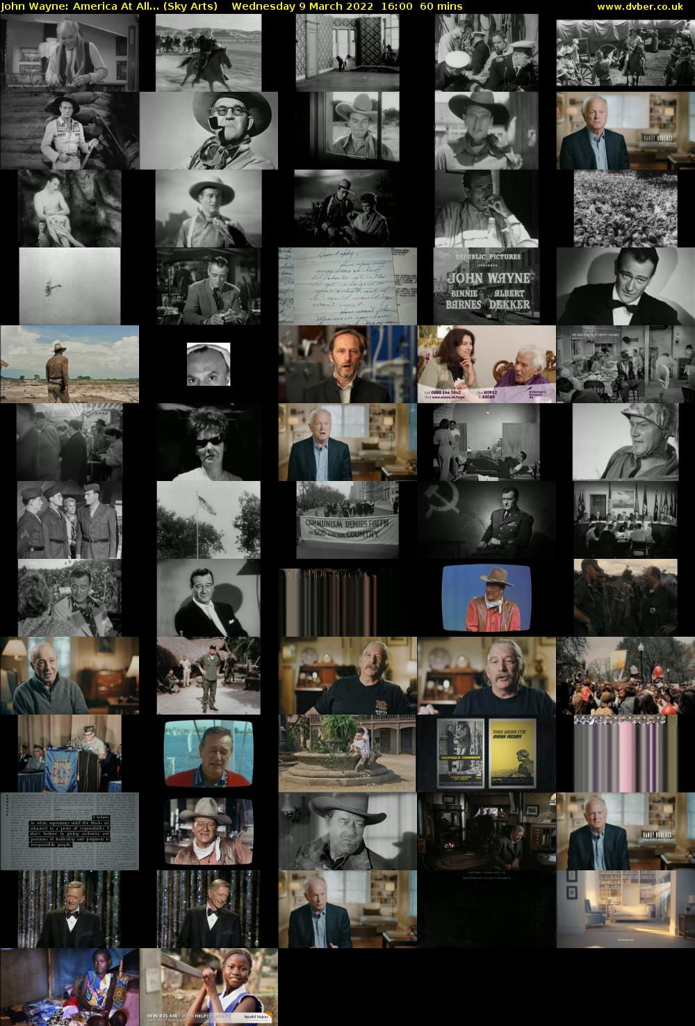 John Wayne: America At All... (Sky Arts) Wednesday 9 March 2022 16:00 - 17:00